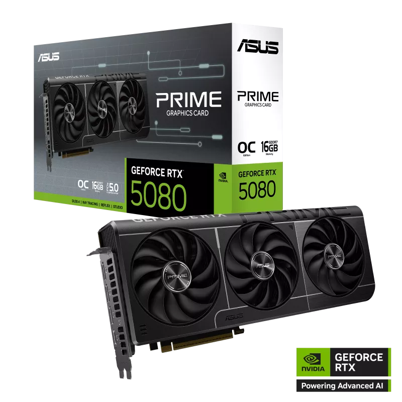 ASUS PRIME GeForce RTX™ 5080 16GB GDDR7 OC Edition Graphics Card
