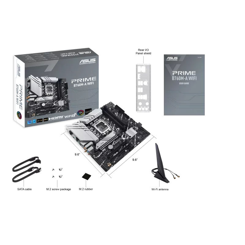 Asus B760M-A WIFI mATX mortheboard with PCIe 4.0 DDR5