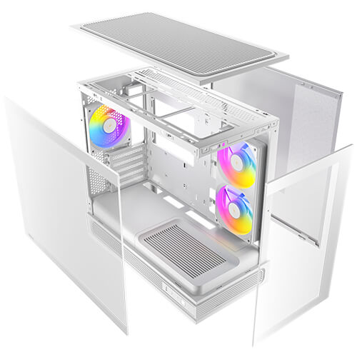 Antec C2M ARGB MicroATX Case (White)
