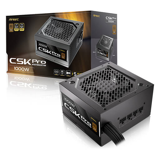 Antec CSK1000 PRO 1000W 80 Plus Bronze Semi Modular ATX 3.1 Power Supply