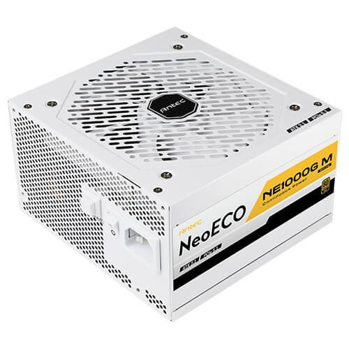 Antec NE1000G M White 1000W 80 Plus Gold Fully Modular M ATX 3.1 Power Supply