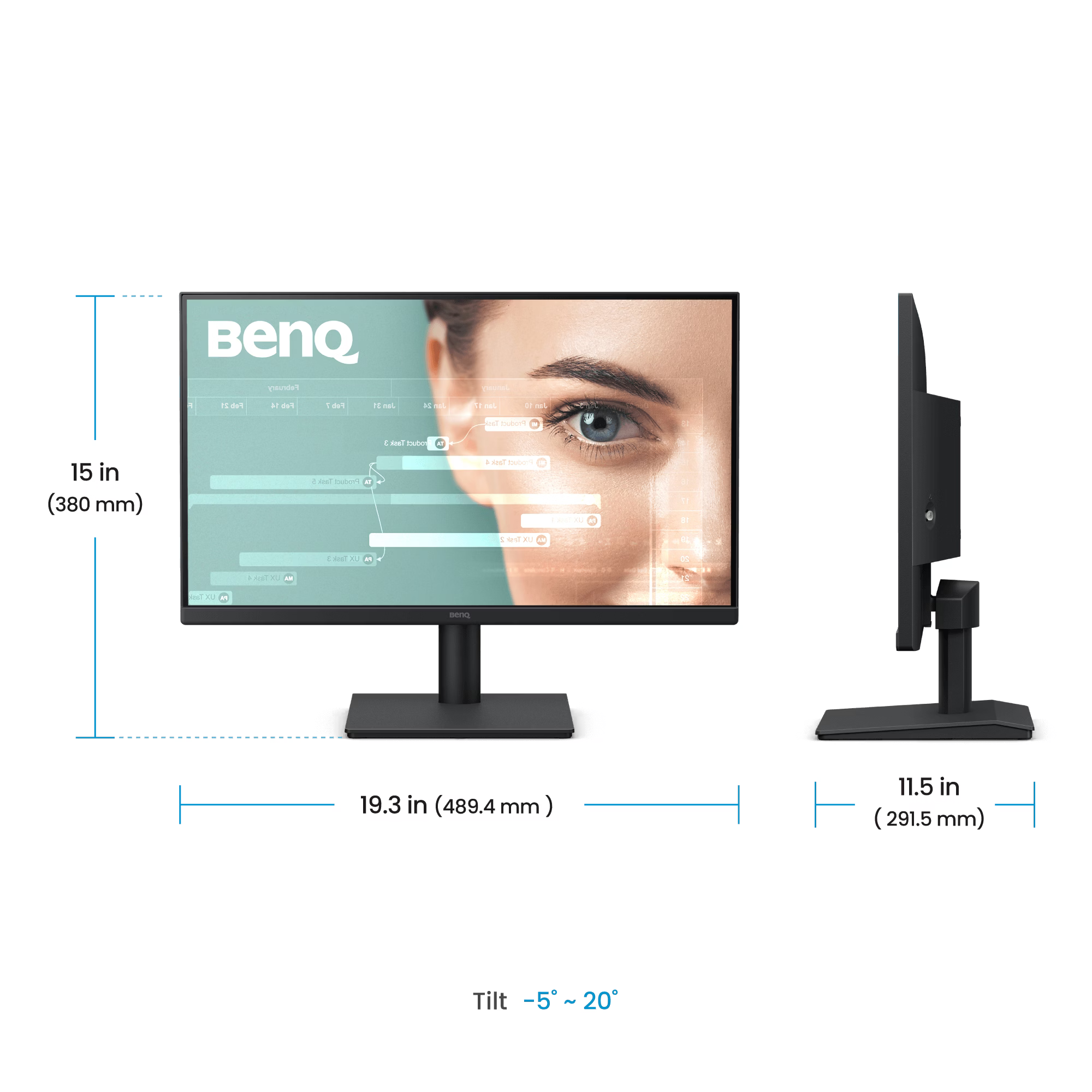 BenQ GW2291 22" IPS 100Hz 1080p FHD Eye-Care Home & Office Monitor