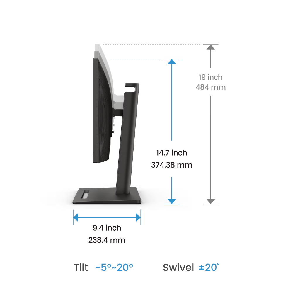 Benq GW2490T 23.8 inch 100Hz 99% sRGB Ergonomic Eye-Care Home Office Monitor