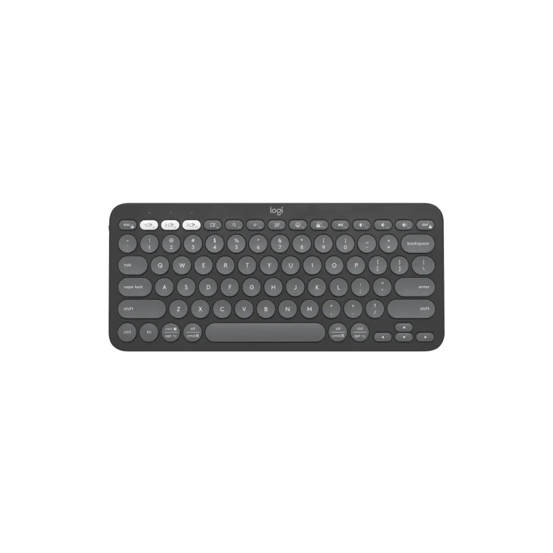 Logitech PEBBLE KEYS 2 K380S Slim, minimalist Bluetooth® keyboard with customizable keys.