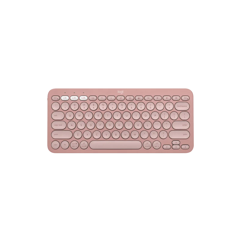 Logitech PEBBLE KEYS 2 K380S Slim, minimalist Bluetooth® keyboard with customizable keys.