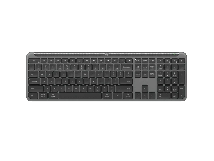 Logitech Signature Slim K950 Wireless Keyboard, Sleek Design, Switch Typing Between Devices, Quiet Typing, Bluetooth, Multi-OS, Windows, Mac, Chrome - Graphite - Golchha Computers