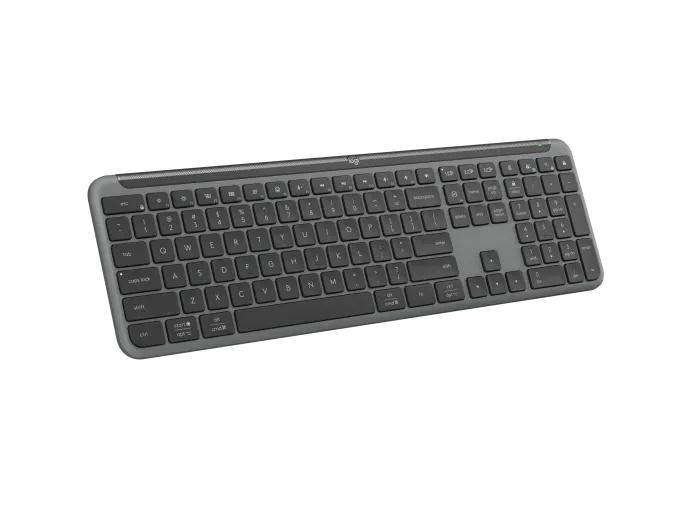 Logitech Signature Slim K950 Wireless Keyboard, Sleek Design, Switch Typing Between Devices, Quiet Typing, Bluetooth, Multi-OS, Windows, Mac, Chrome - Graphite - Golchha Computers