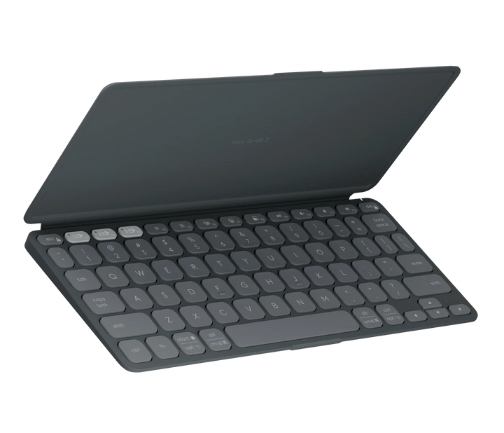 Logitech Keys-to-Go 2 Portable Bluetooth Keyboard for Tablet with Built-in Cover, Slim and Compact Wireless Keyboard for Windows, Android, Linux, iPad, iPhone, Mac, Apple TV - Golchha Computers