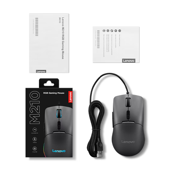 Lenovo M210 RGB Wired Gaming Mouse