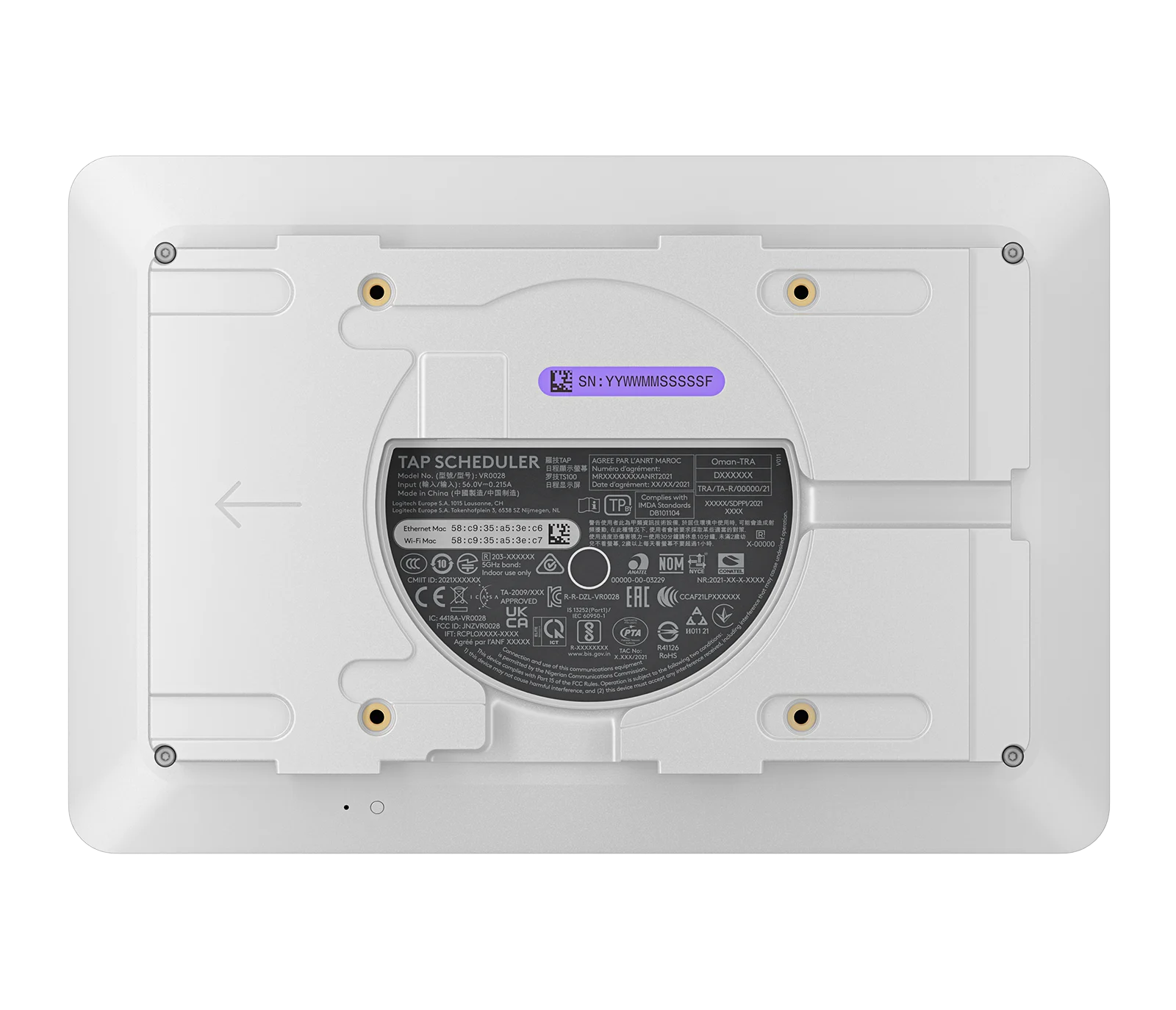 Logitech Tap Scheduler Purpose-built scheduling panel for meeting rooms