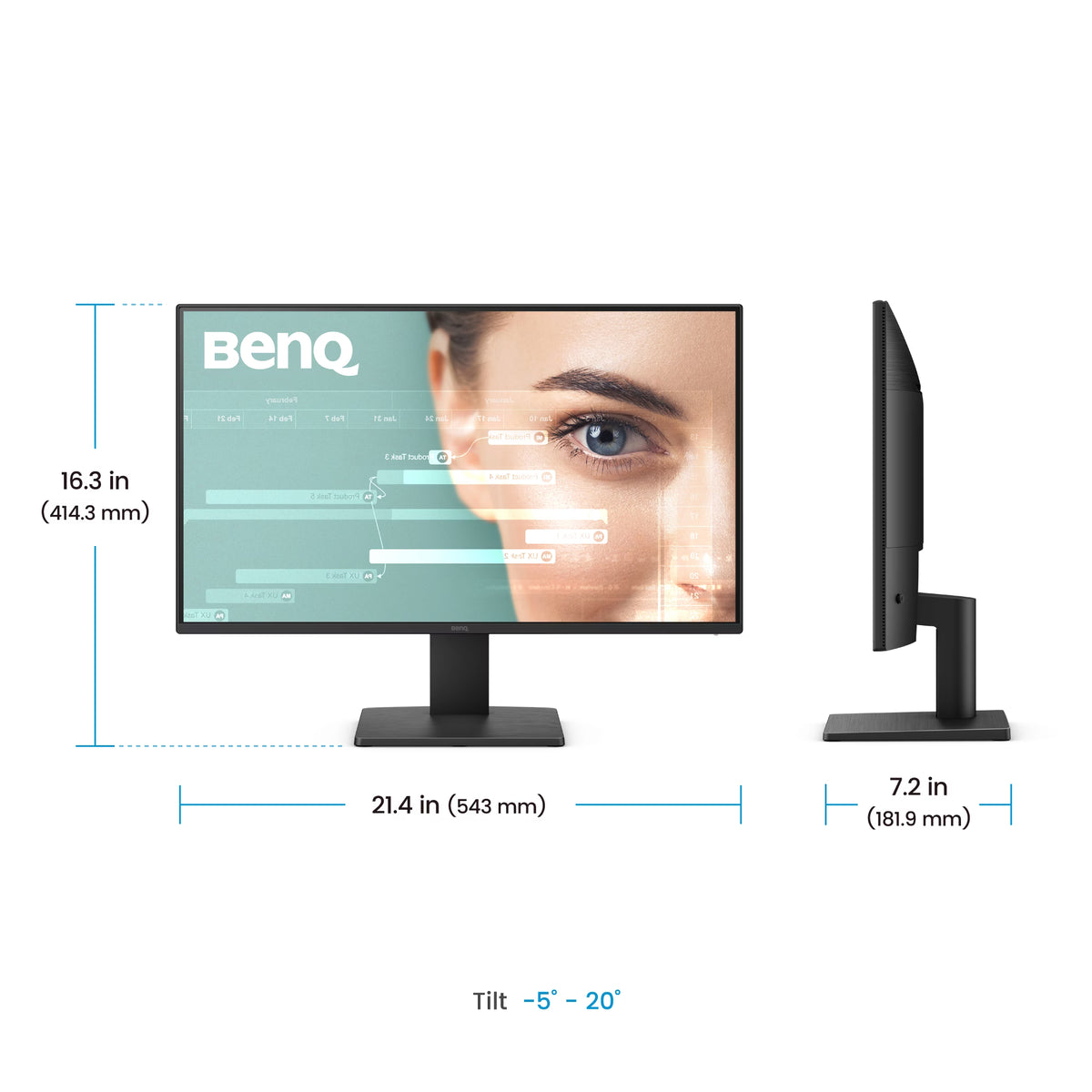 BenQ GW2491P 23.8-inch FHD IPS 120Hz Eye-Care Home & Office Monitor