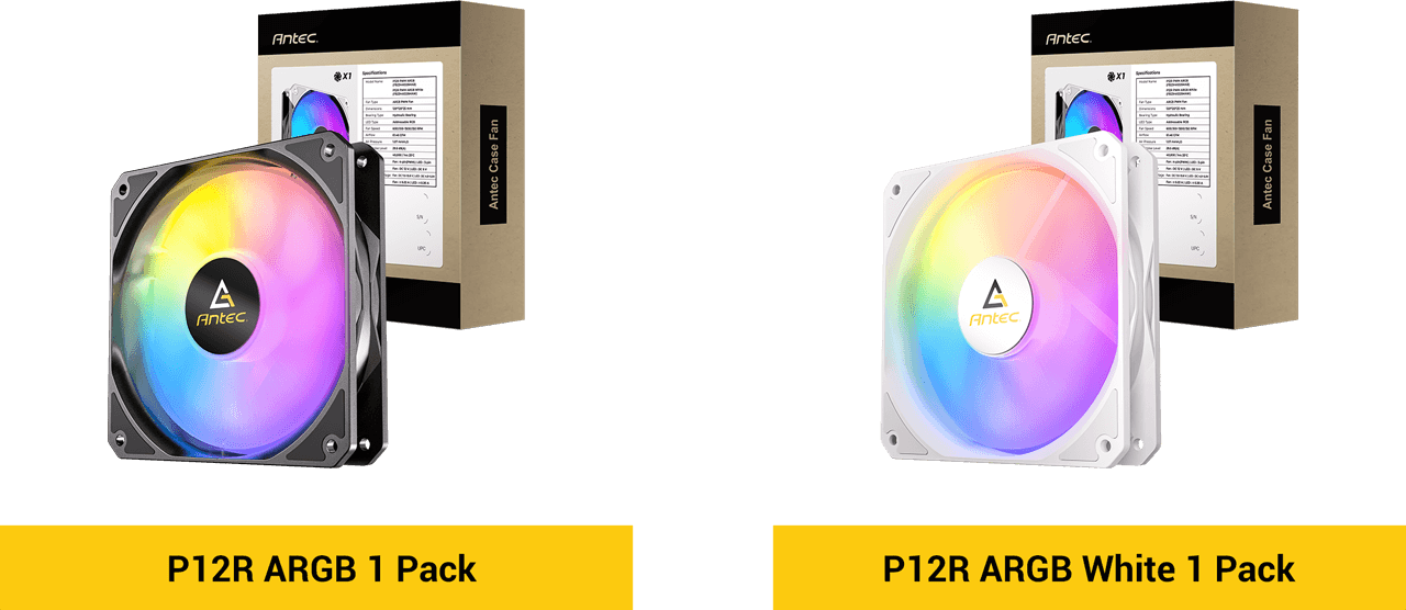 Antec P12R ARGB 120 PWM 120mm Reverse ARGB PC Case FAN