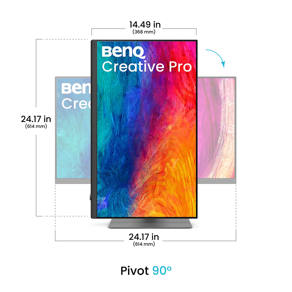 BenQ PD2732U 27-inch 4K UHD IPS 60Hz Thunderbolt 4 Ergonomic Creator Monitor