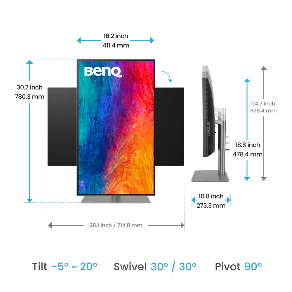 Benq PD3225U 32-inch 4K UHD Designer Monitor for Mac
