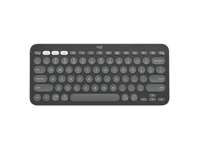 Logitech PEBBLE KEYS 2 K380S Slim, minimalist Bluetooth® keyboard with customizable keys. - Golchha Computers