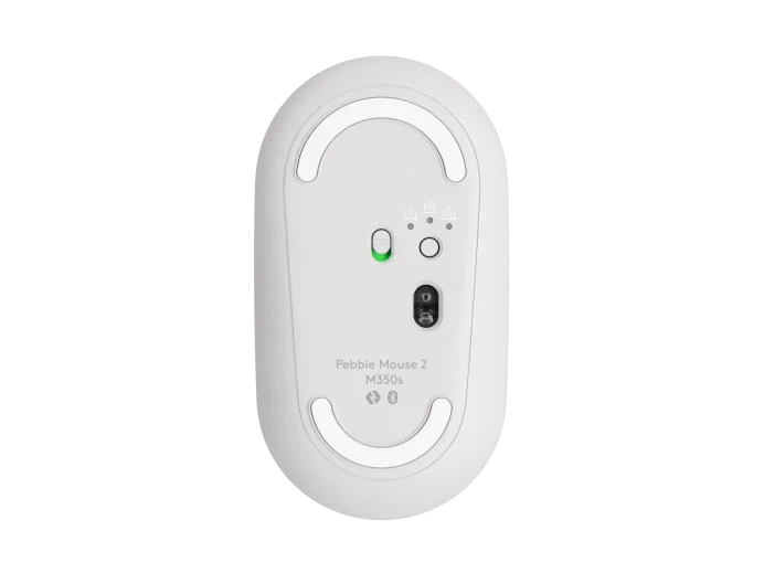 Logitech PEBBLE MOUSE 2 M350S Slim, compact Bluetooth® mouse with a customizable button. - Golchha Computers
