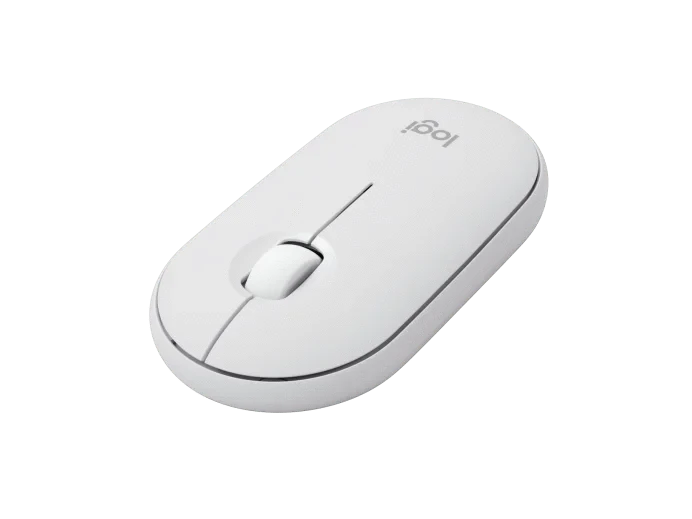 Logitech PEBBLE MOUSE 2 M350S Slim, compact Bluetooth® mouse with a customizable button. - Golchha Computers