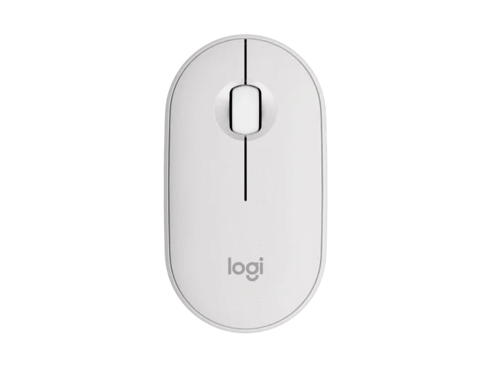 Logitech PEBBLE MOUSE 2 M350S Slim, compact Bluetooth® mouse with a customizable button. - Golchha Computers