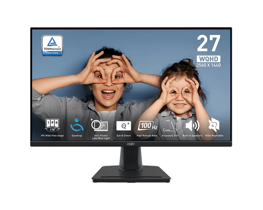 MSI PRO MP275Q 27 Inch 2K WQHD 100 Hz Office Monitor - GOLCHHA COMPUTERS 