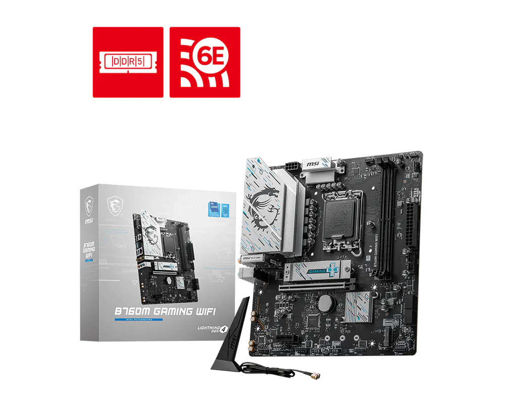 MSI B760M GAMING WIFI INTEL B760 DDR5 MOTHERBOARD