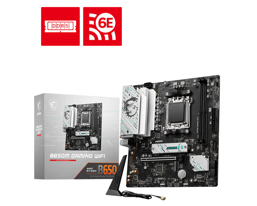 MSI B650M GAMING WIFI AMD B650 DDR5 MOTHERBOARD