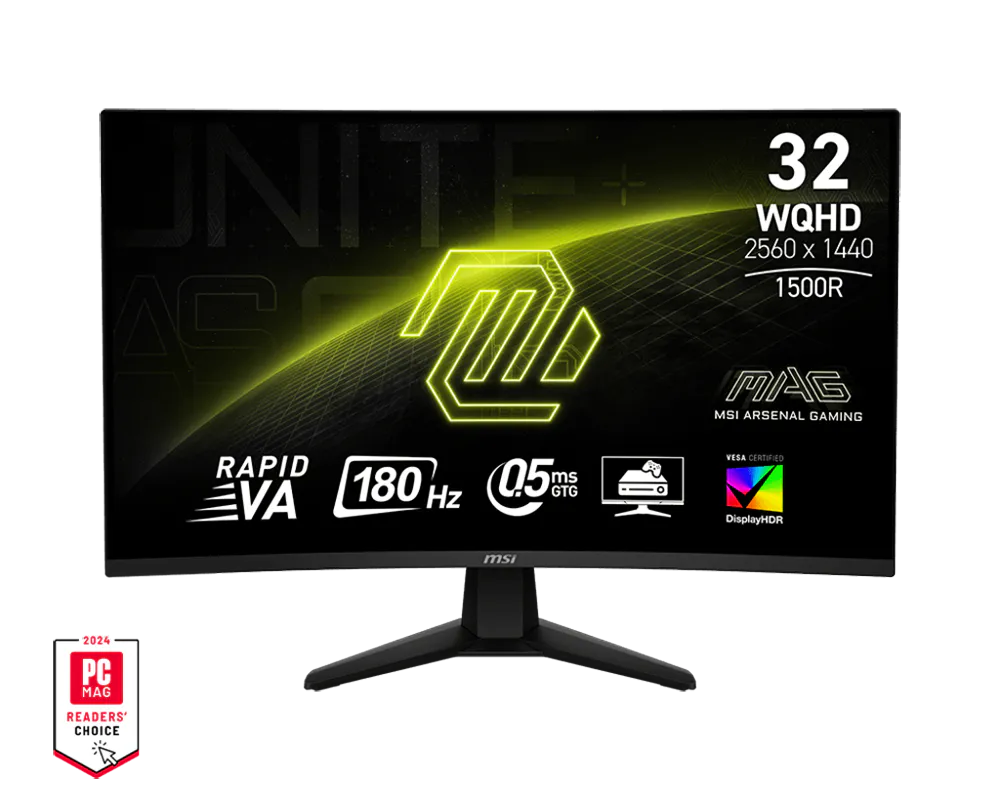 MSI MAG 32CQ6F 32" 2K WQHD 180 Hz Curved Gaming Monitor - GOLCHHA COMPUTERS 