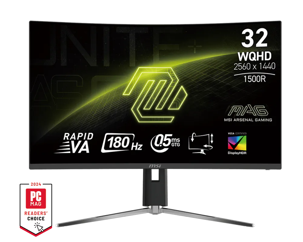 MSI MAG 32CQ6PF 32" 2K WQHD 180 Hz Curved Gaming Monitor - GOLCHHA COMPUTERS 
