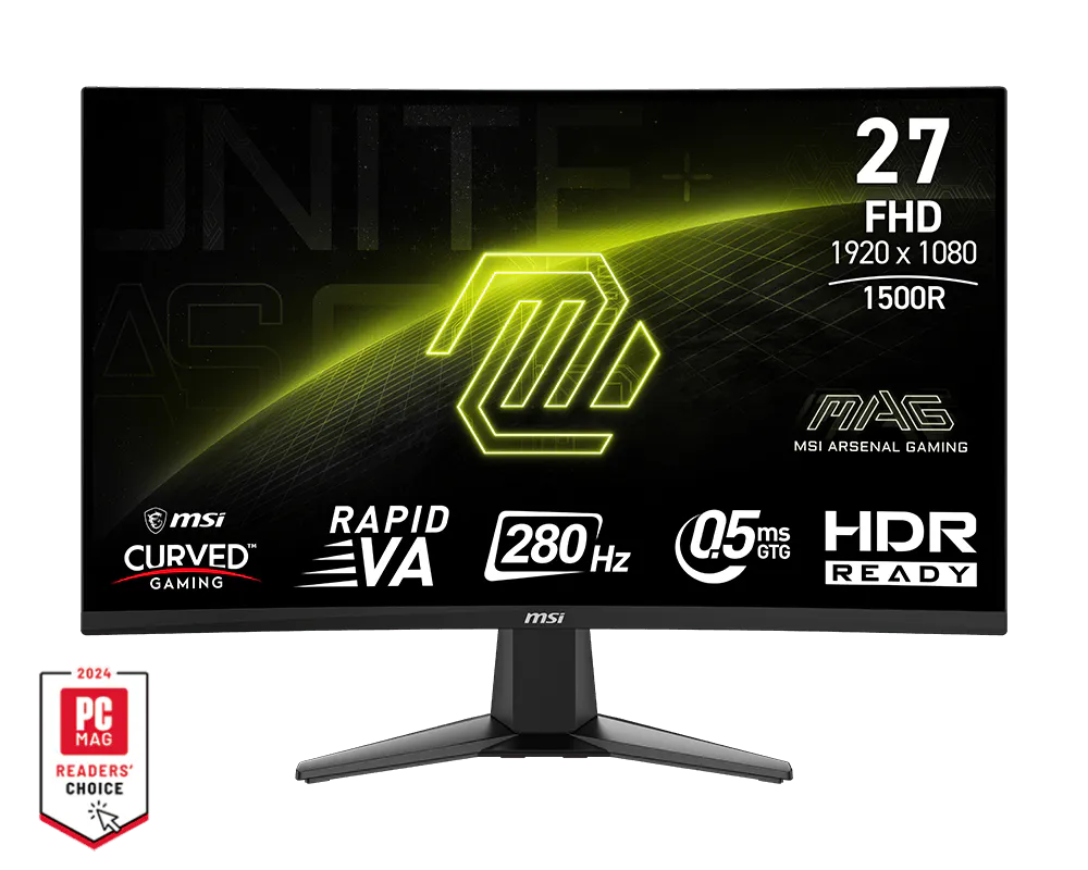 MSI MAG 276CXF 27 Inch FHD 280 Hz Curved Gaming Monitor - GOLCHHA COMPUTERS 