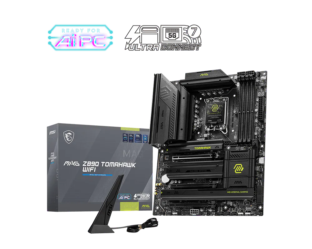 MSI MAG Z890 TOMAHAWK WIFI INTEL Z890 DDR5 MOTHERBOARD