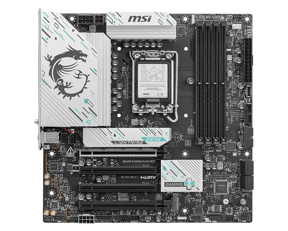 MSI B860M GAMING PLUS WIFI INTEL B860 DDR5 MOTHERBOARD