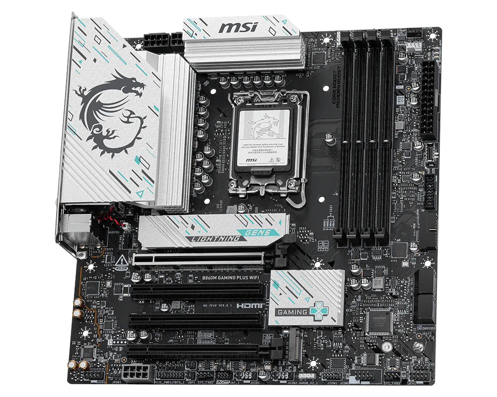 MSI B860M GAMING PLUS WIFI INTEL B860 DDR5 MOTHERBOARD