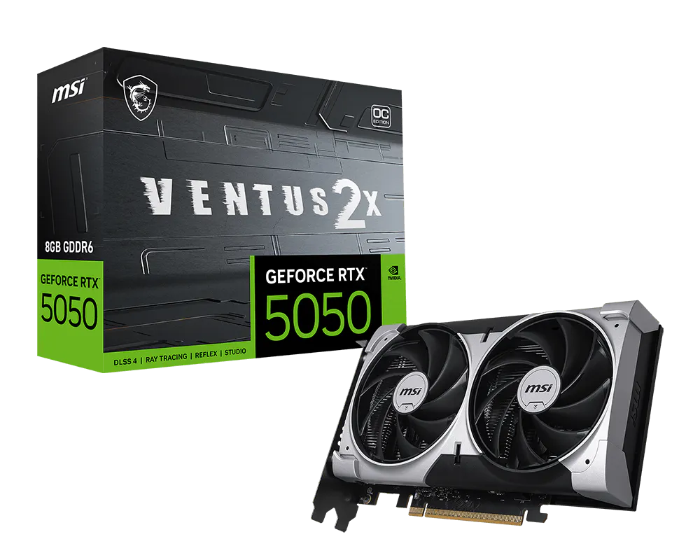 MSI GeForce RTX™ 5050 8G VENTUS 2X OC Graphics Card