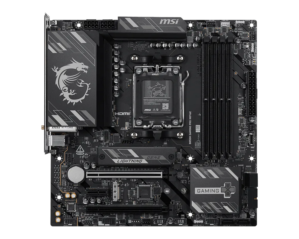 MSI B850M GAMING PRO WIFI6E AMD B850 DDR5 MOTHERBOARD