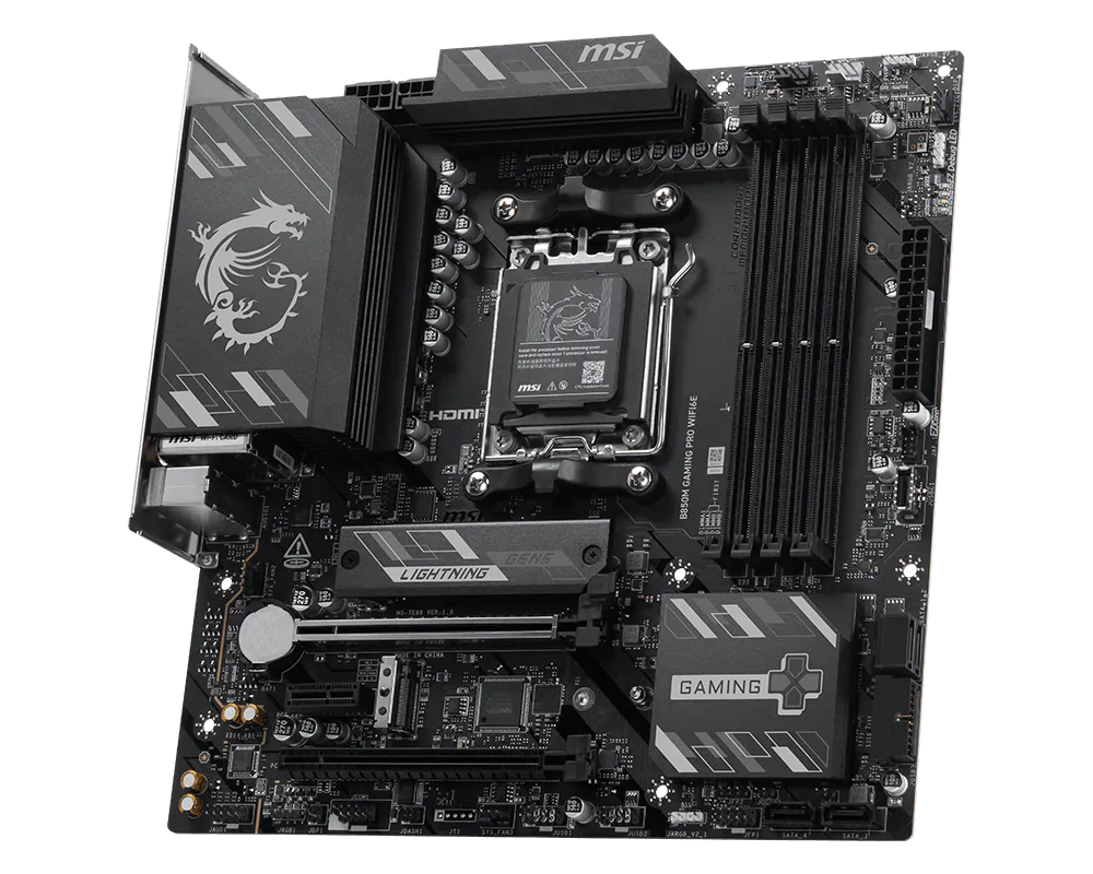 MSI B850M GAMING PRO WIFI6E AMD B850 DDR5 MOTHERBOARD
