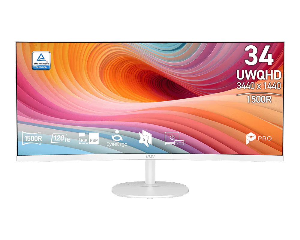 MSI PRO MP341CQW E12 34 Inch 2K 120Hz Ultrawide Business Monitor - GOLCHHA COMPUTERS 