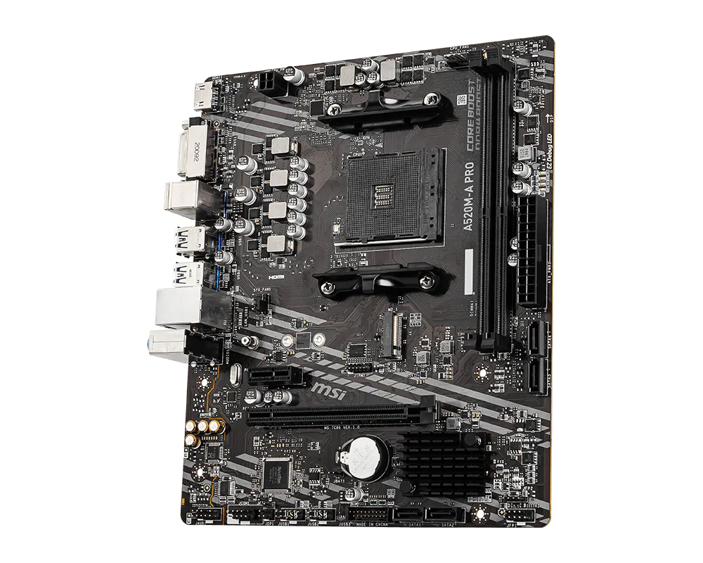 MSI A520M-A PRO AMD A520 DDR4 MOTHERBOARD