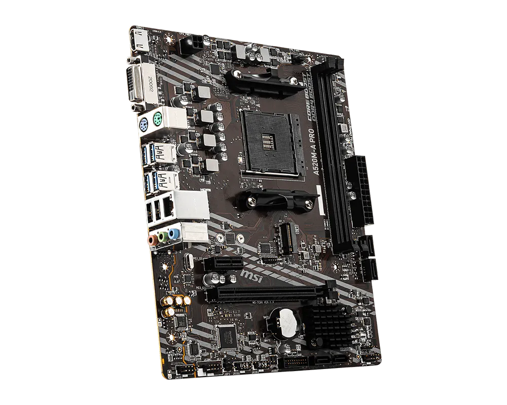 MSI A520M-A PRO AMD A520 DDR4 MOTHERBOARD
