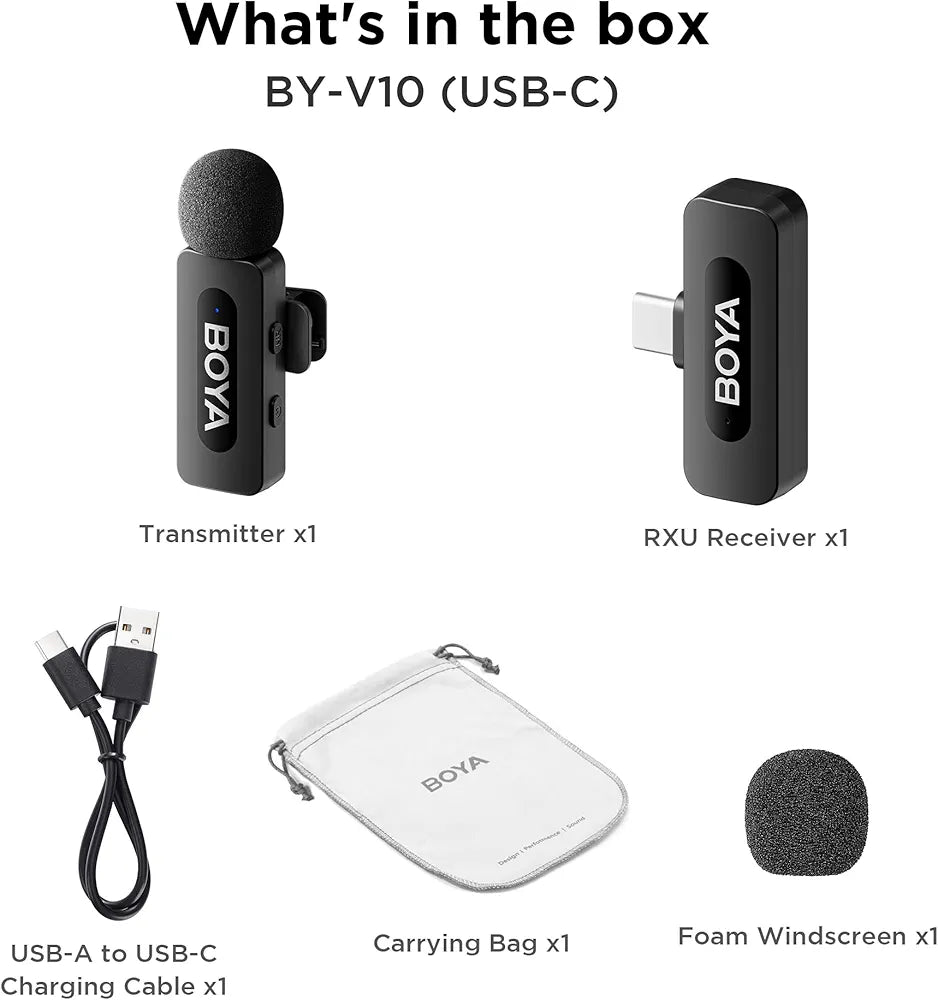 BOYAMIC BY-V10 Wireless Lavalier Microphone