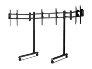 Next Level NLR-R011 Round Tube Freestanding Triple Monitor Stand- Dispatch in 3 Business Days - GOLCHHA COMPUTERS 