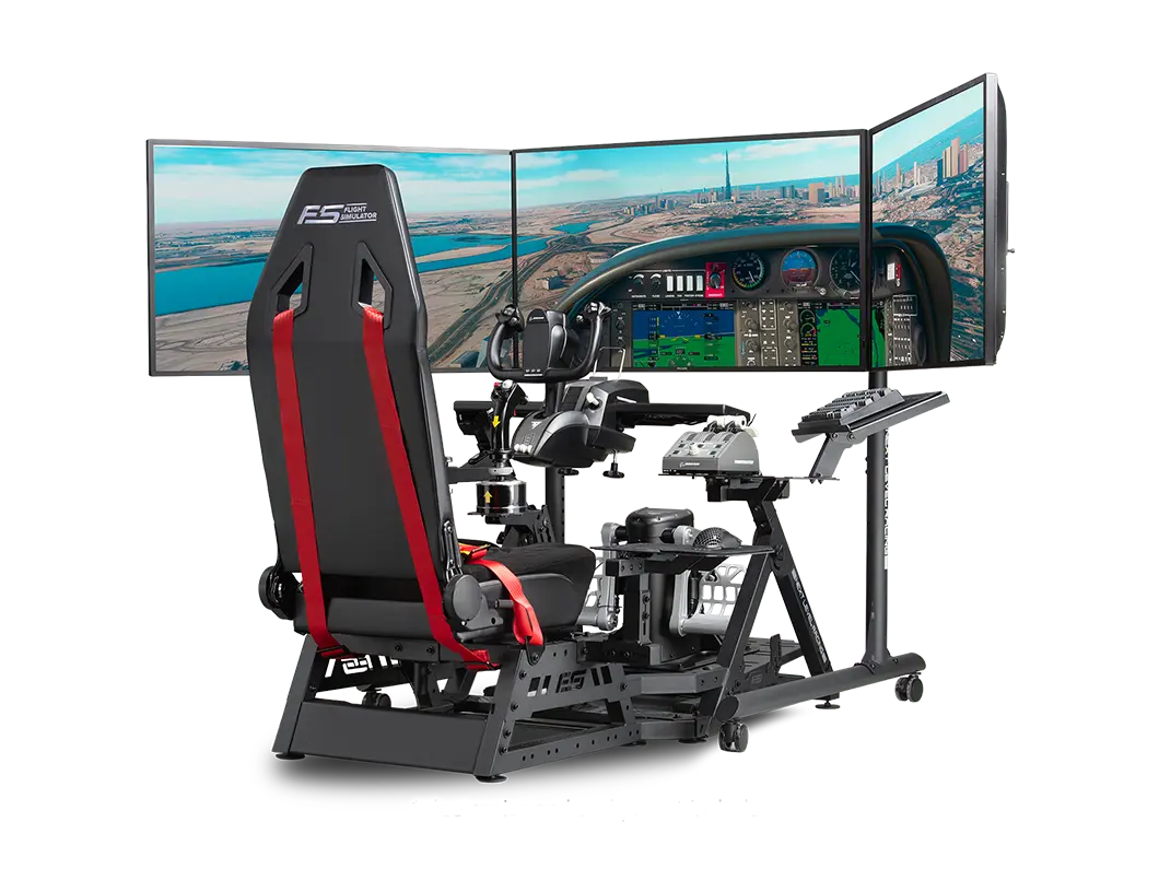 Next Level NLR-R011 Round Tube Freestanding Triple Monitor Stand- Dispatch in 3 Business Days - GOLCHHA COMPUTERS 