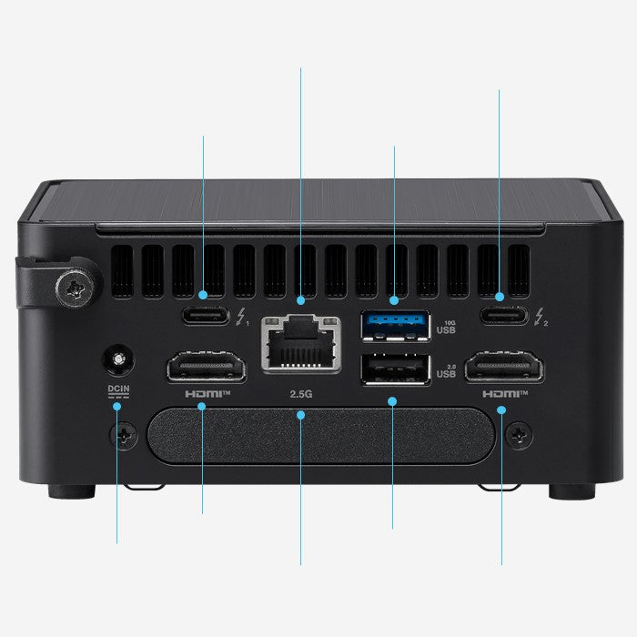 ASUS NUC 14 Pro Kit NUC14RVHU7 Mini PC RNUC14RVHU700000I (Barebone) Tall Version