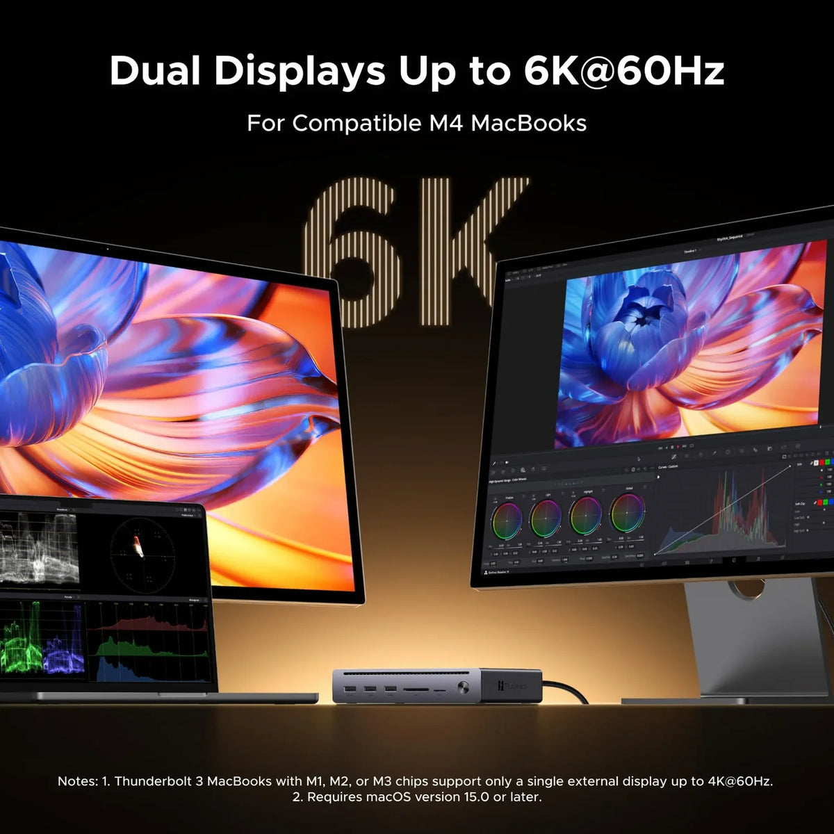 UGREEN Revodok Maxidok Thunderbolt 5 Dock 10-in-1 with Gigabit Ethernet and dual 6K/8K displays - GOLCHHA COMPUTERS 