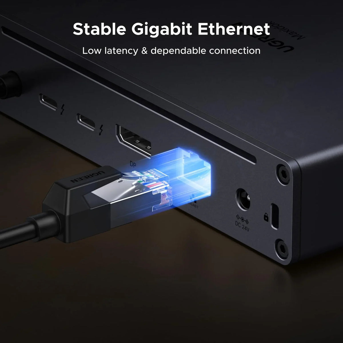UGREEN Revodok Maxidok Thunderbolt 5 Dock 10-in-1 with Gigabit Ethernet and dual 6K/8K displays - GOLCHHA COMPUTERS 
