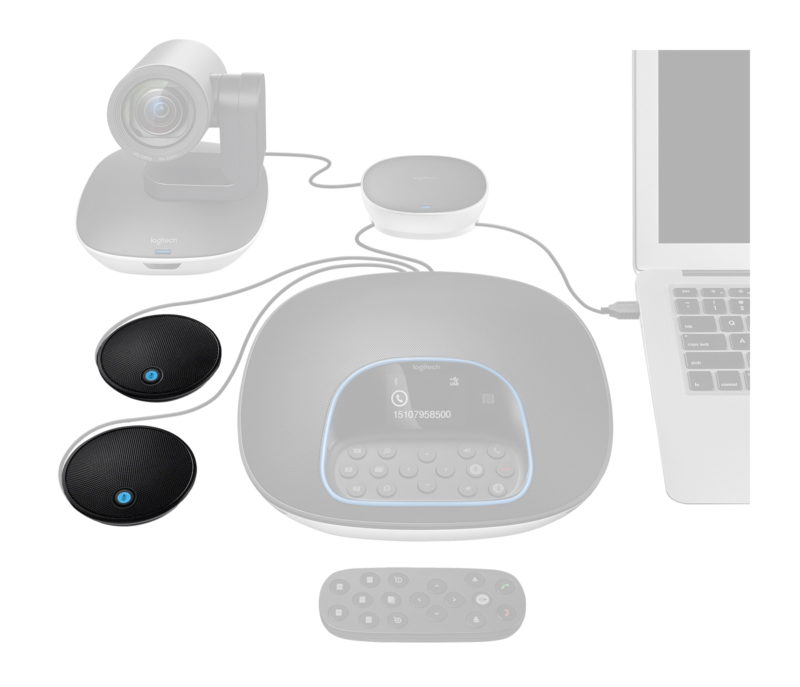 Logitech GROUP Expansion Mics for Large Meetings - Golchha Computers