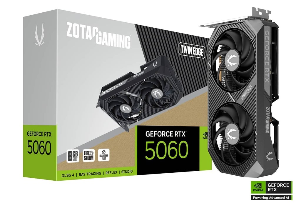 ZOTAC GAMING GeForce RTX 5060 Twin Edge 8GB GDDR7 Graphics Card