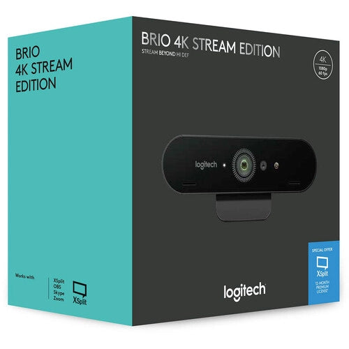  Logitech Brio 4K Webcam, Ultra 4K HD Video Calling,  Noise-Canceling mic, HD Auto Light Correction, Wide Field of View, Works  with Microsoft Teams, Zoom, Google Voice, PC/Mac/Laptop/MacBook/Tablet :  Electronics