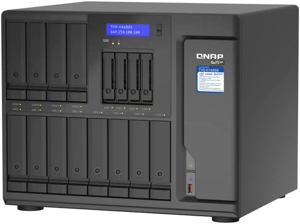 QNAP TVS-H1688X-W1250-32G High-speed media NAS with Intel® Xeon® W-1250 CPU and 2 Ports 10 G LAN, Thunderbolt 3 - Dispatched in 5 Business Days - Golchha Computers