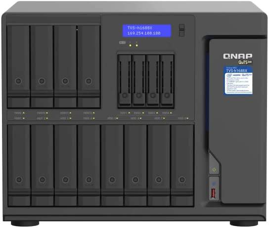 QNAP TVS-H1688X-W1250-32G High-speed media NAS with Intel® Xeon® W-1250 CPU and 2 Ports 10 G LAN, Thunderbolt 3 - Dispatched in 5 Business Days - Golchha Computers