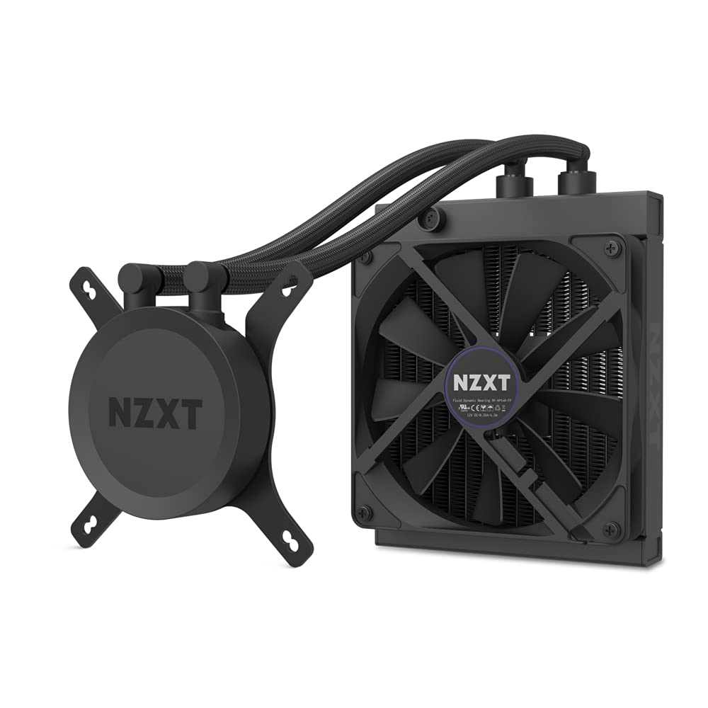 NZXT H1 Computer Gaming Cabinet - White/Black /Support Mini-ITX Motherboard with Integrated 650W PSU & 140mm AIO Liquid Cooler - Golchha Computers