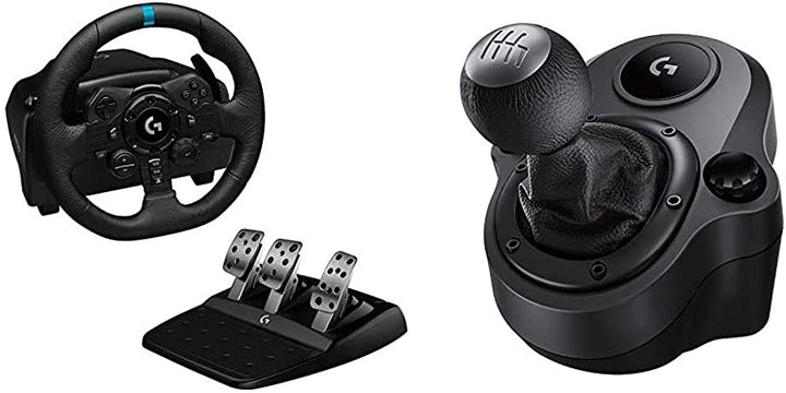 Logitech G923 TrueForce Racing Wheel & Gear shifter & Next Level F-GT LITE Racing Cockpit (NLR-S015) Combo - Golchha Computers